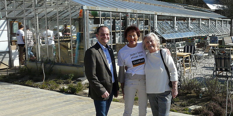 Obfrau Veronika Kerres mit Bürgermeister